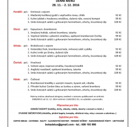 Café Delux menu od 28.11.2016